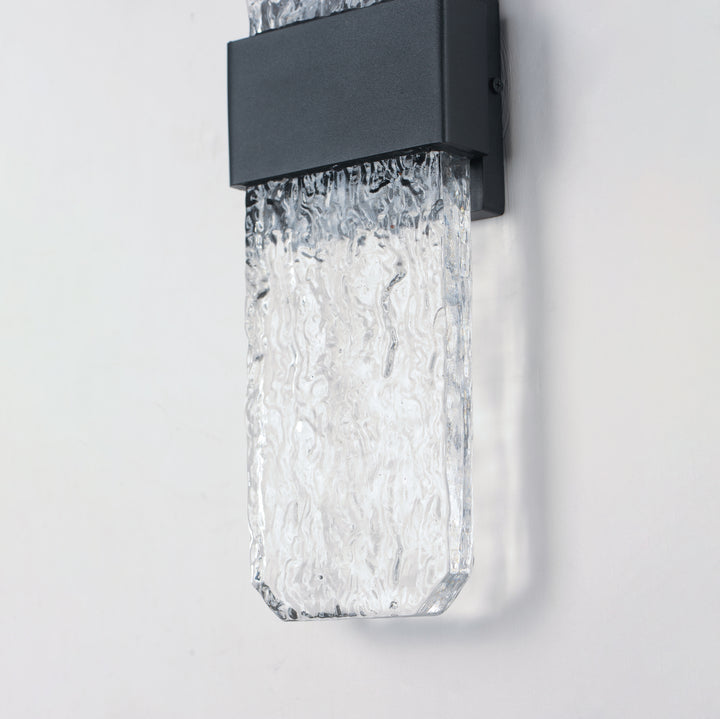 Rune LED Outdoor Wall Sconce - Medium by ET2 Lighting, styled view 5