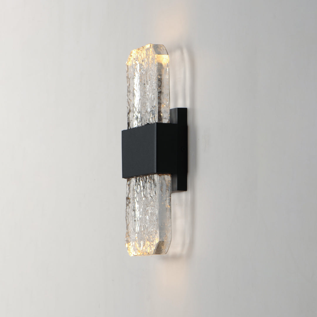 Rune LED Outdoor Wall Sconce - Small by ET2 Lighting, styled view 3