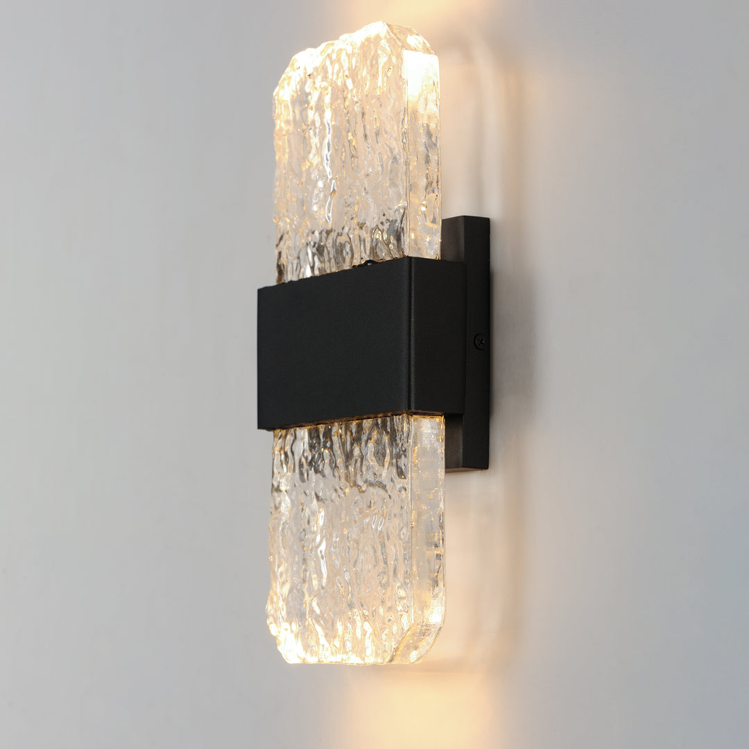 Rune LED Outdoor Wall Sconce - Small by ET2 Lighting, styled view 5