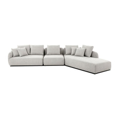 SABA Sectional with Chaise RSF in Oat Tweed Mobital