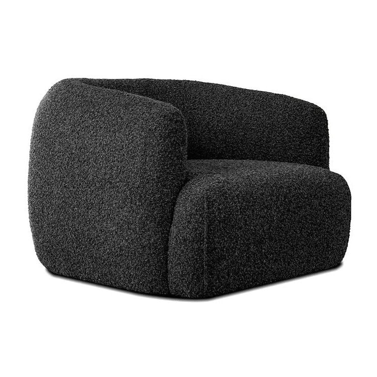 SABA Swivel Lounge Chair in Black Mobital
