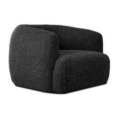 SABA Swivel Lounge Chair in Black Mobital
