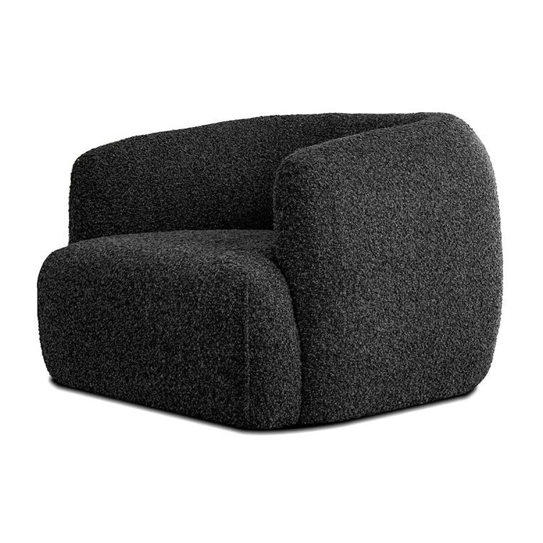 SABA Swivel Lounge Chair in Black Mobital