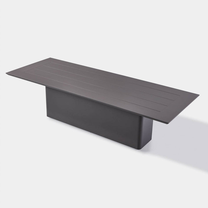 Santorini Slatted Rectangle Dining Table 108" Outdoor Dining Table Harbour Outdoor
