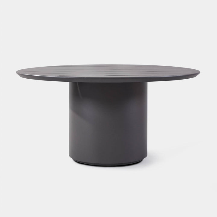 Santorini Slatted Round Dining Table 60" Outdoor Dining Tables Harbour Outdoor
