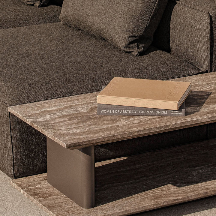 Santorini Stone Rectangle Side Table Outdoor Side Tables Harbour Outdoor