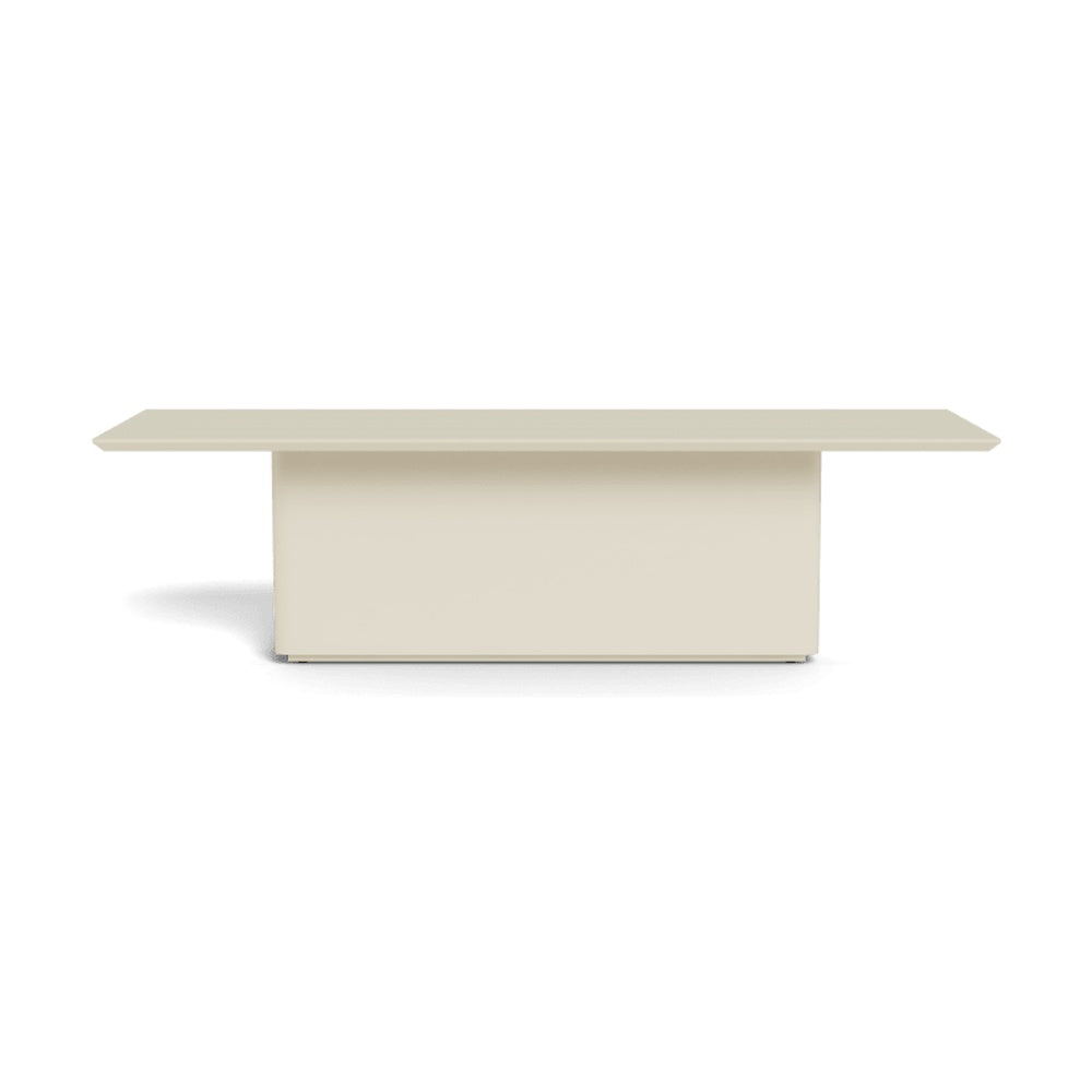 Santorini Slatted Rectangle Dining Table 108" by Harbour Outdoor — full product view