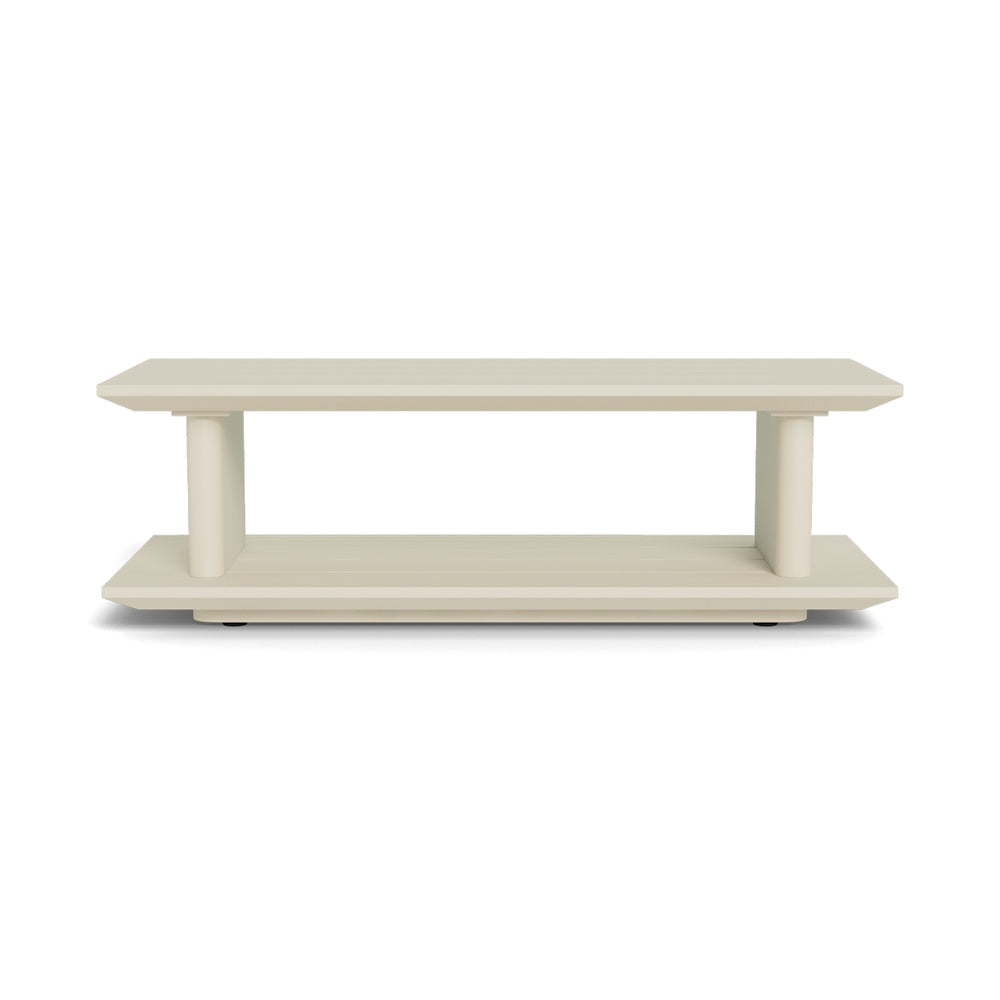 Santorini Slatted Rectangle Side Table by Harbour Outdoor — full product view