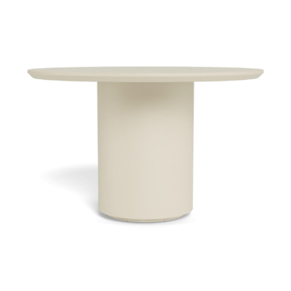 Santorini Slatted Round Dining Table 48" by Harbour Outdoor — full product view