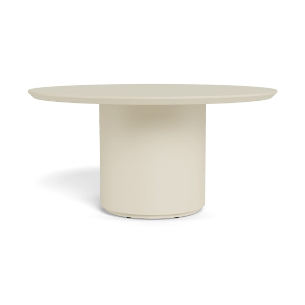Santorini Slatted Round Dining Table 60" by Harbour Outdoor — full product view