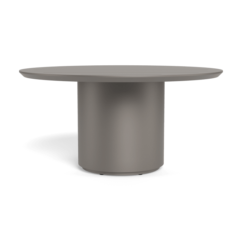 Santorini Slatted Round Dining Table 60" Outdoor Dining Tables Harbour Outdoor