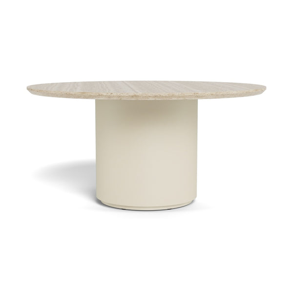 Santorini Stone Round Dining Table 60" by Harbour Outdoor — full product view