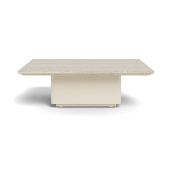 Santorini Stone Square Side Table by Harbour Outdoor — full product view