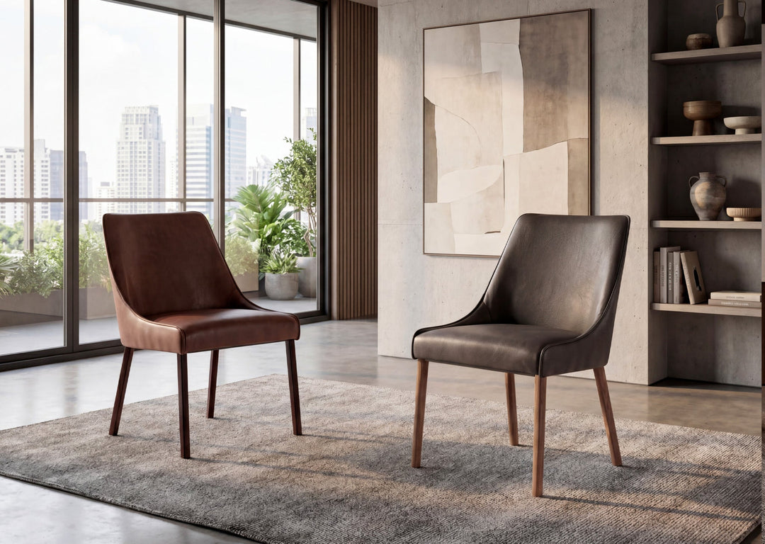 Sara I Dining Chair in a contemporary dining interior