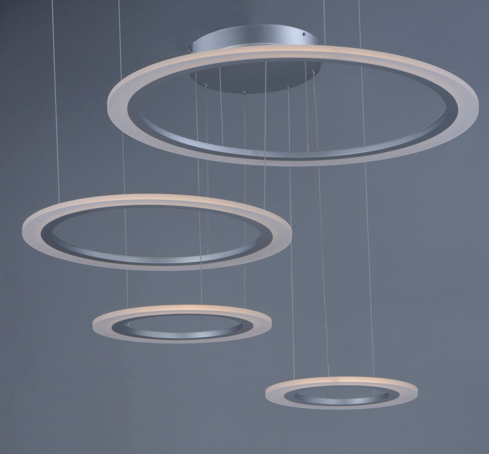 Saturn II 4-Light LED Pendant by ET2 Lighting, styled view 1