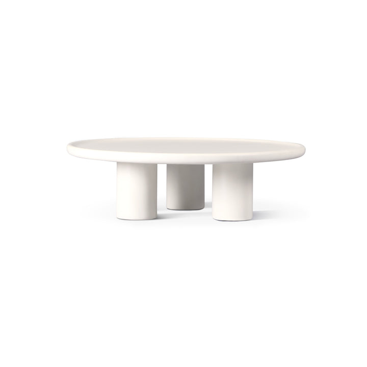 Scala Round Coffee Table 48" by Harbour in Composite Concrete Salt