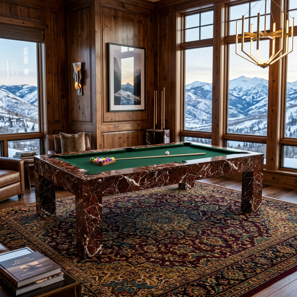 Scarlett Modern Slate Pool Table