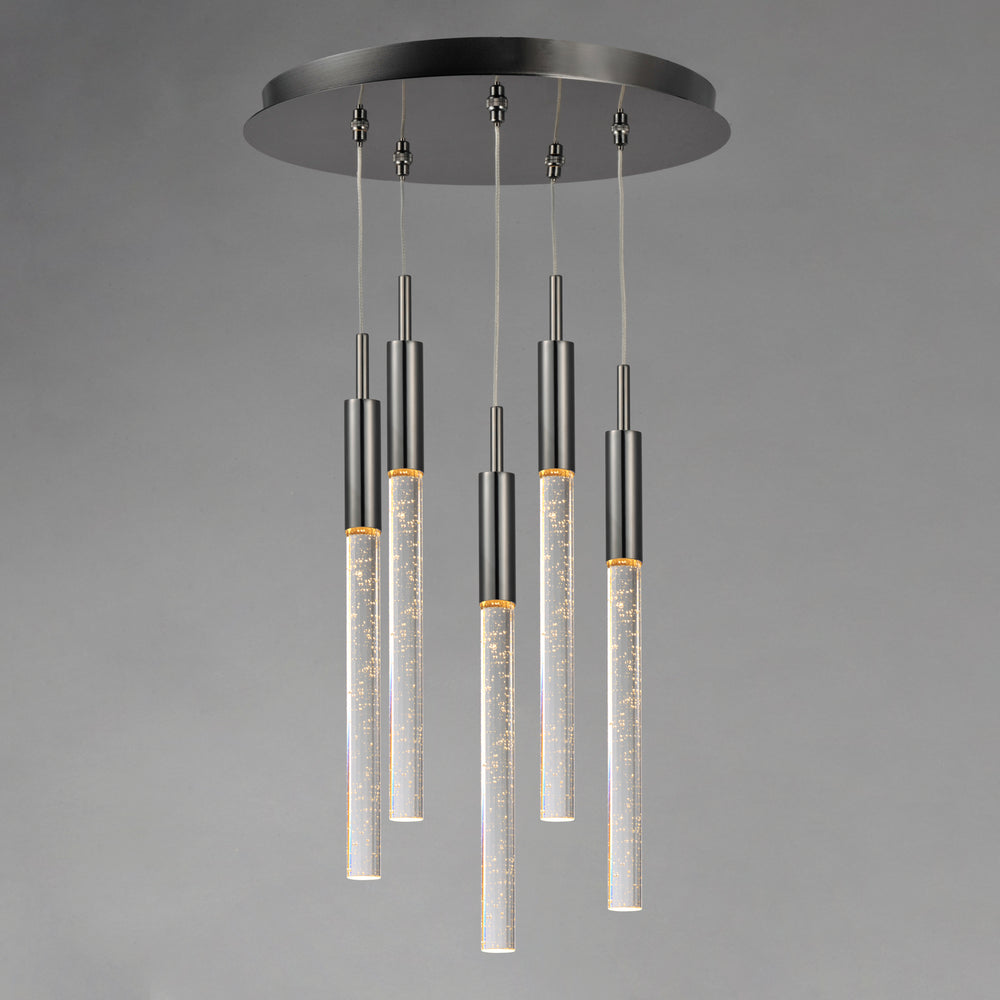 Scepter 5-Light LED Pendant by ET2 Lighting, styled view 1