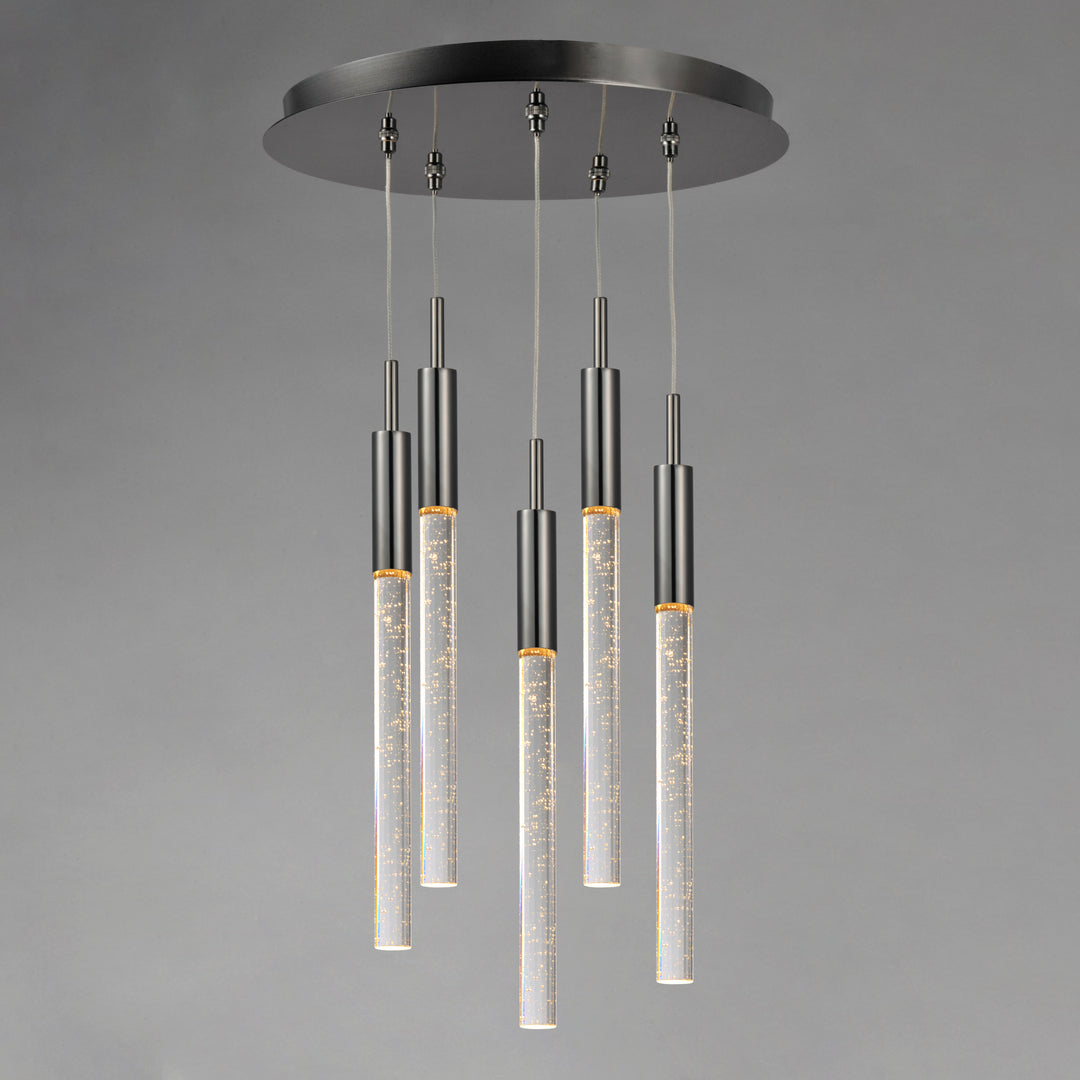 Scepter 5-Light LED Pendant by ET2 Lighting, styled view 1