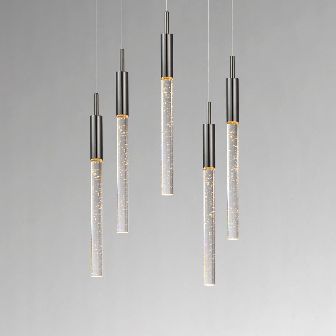 Scepter 5-Light LED Pendant by ET2 Lighting, styled view 3