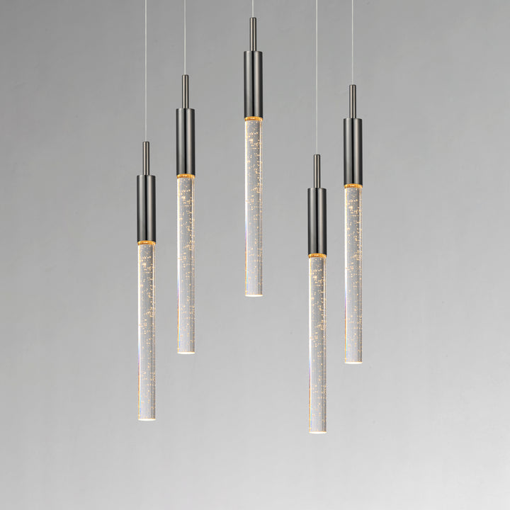 Scepter 5-Light LED Pendant by ET2 Lighting, styled view 3