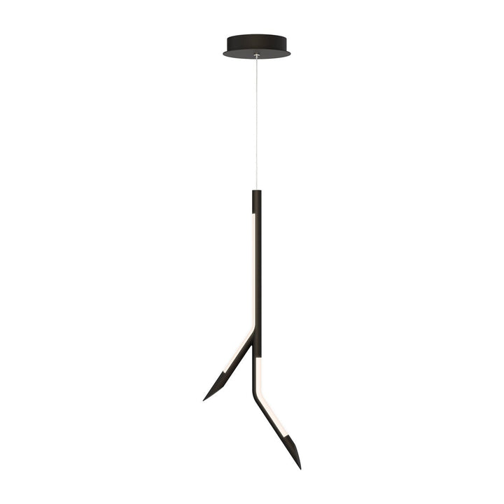 Scion 24" LED Pendant by ET2 Lighting in Black
