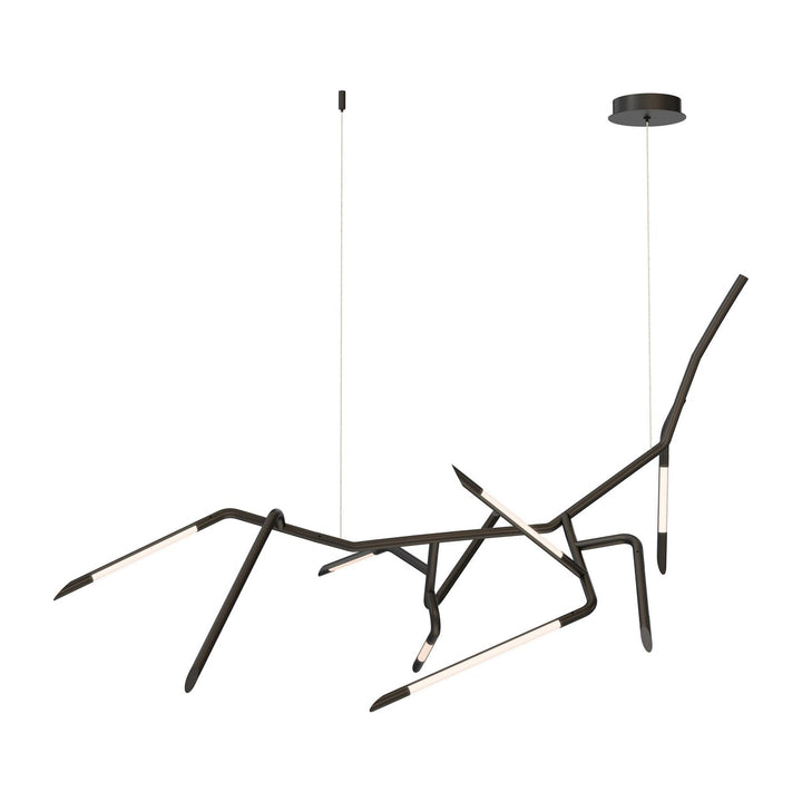 Scion 50" LED Pendant by ET2 Lighting in Black