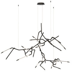 Scion 80" 3-Light LED Pendant by ET2 Lighting in Black finish