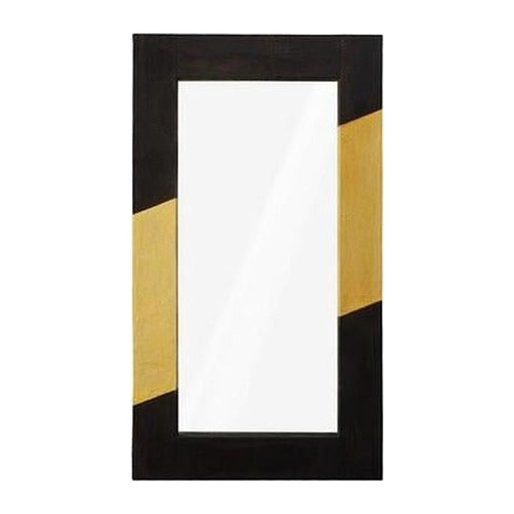 Scorched Mirror, Rectangle, Black and Gold Leaf Phillips Collection