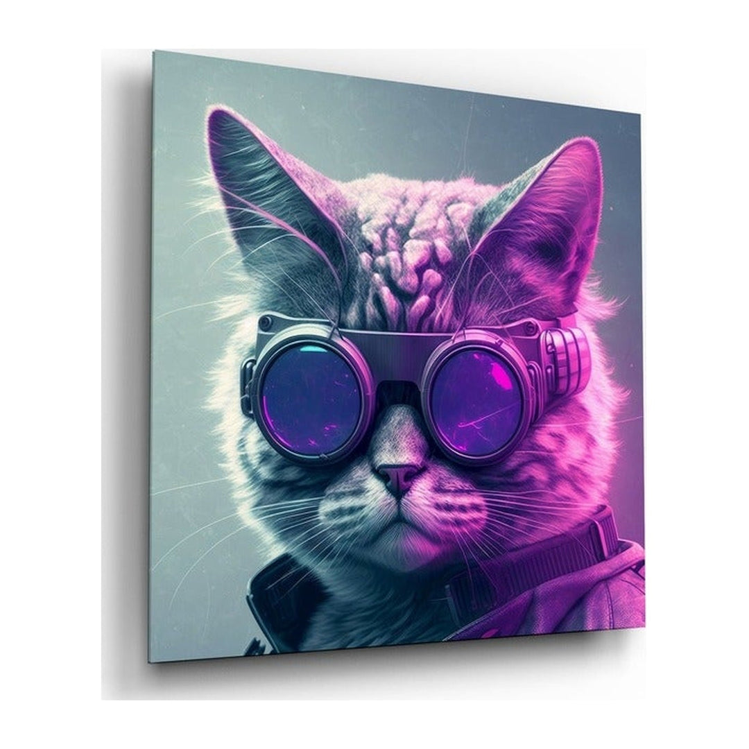 The Cat Glass Wall Art  || Designers Collection Insigne