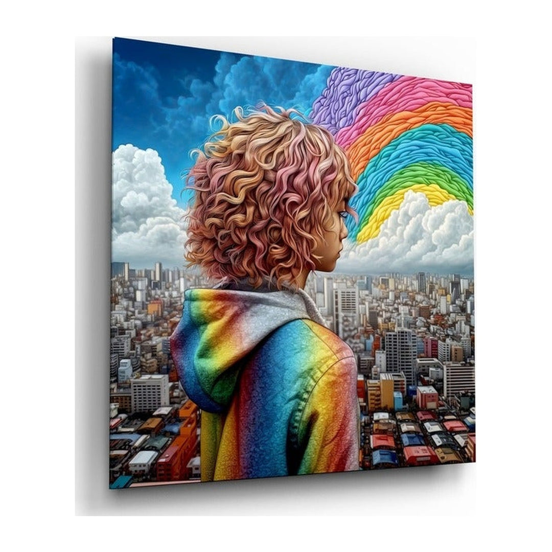 Rainbow Dreams Glass Wall Art Insigne