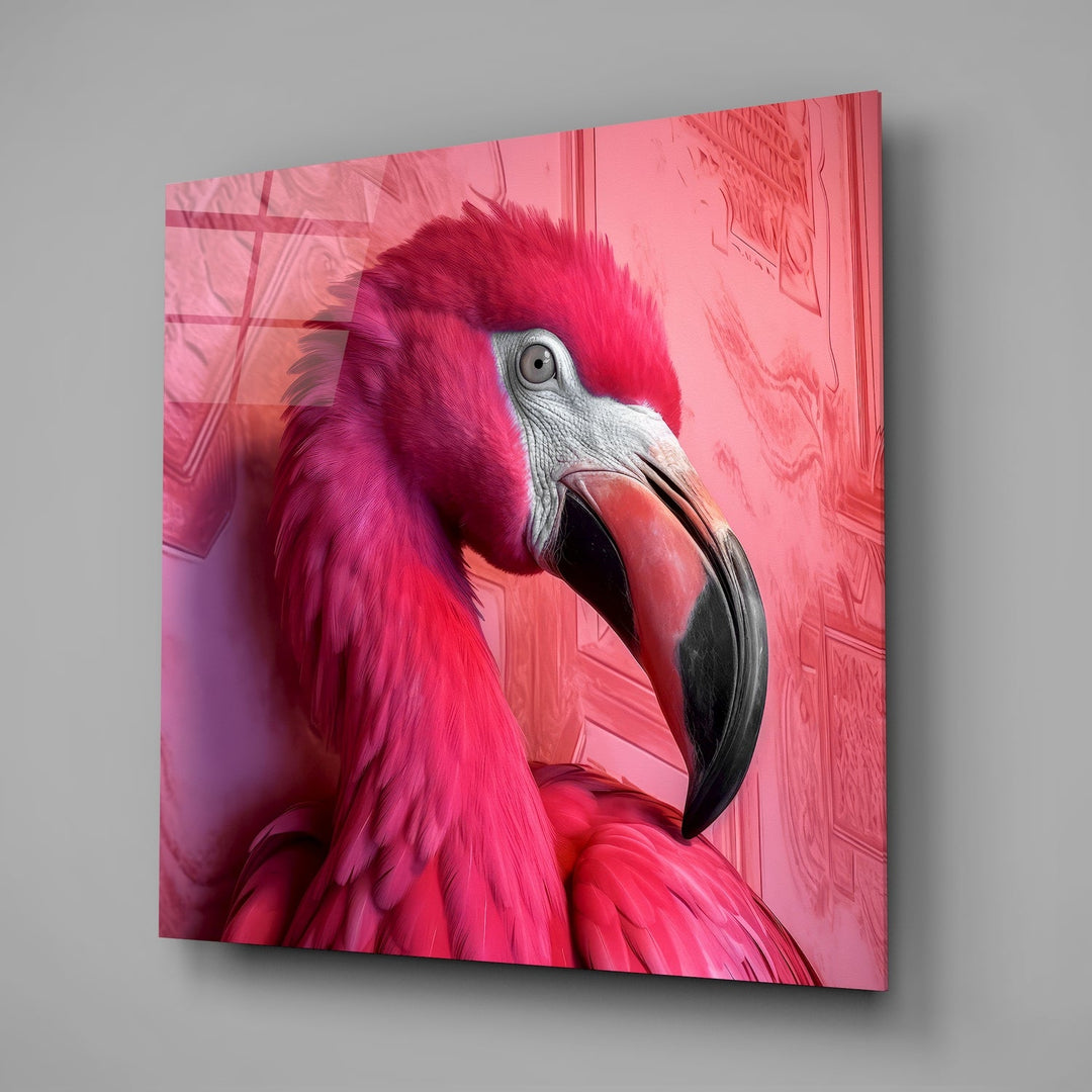 Flamingo Glass Wall Art|| Designer&