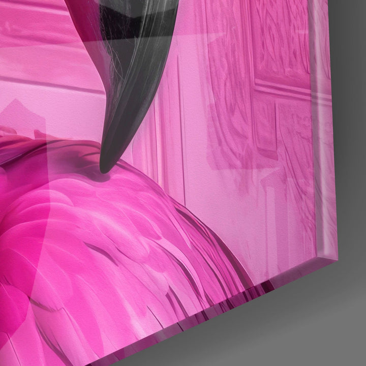 Flamingo Glass Wall Art|| Designer&