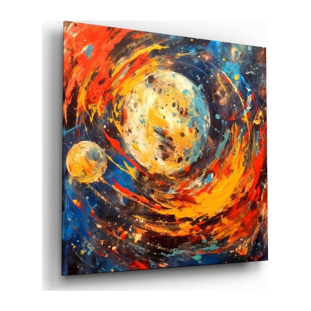 Space Splash Glass Wall Art|| Designer's Collection Insigne