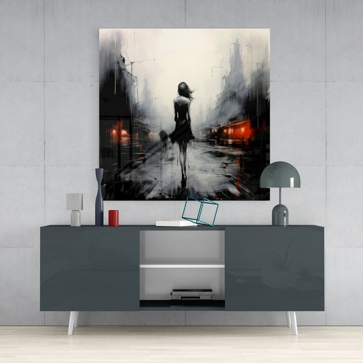 Alone Glass Wall Art|| Designer&