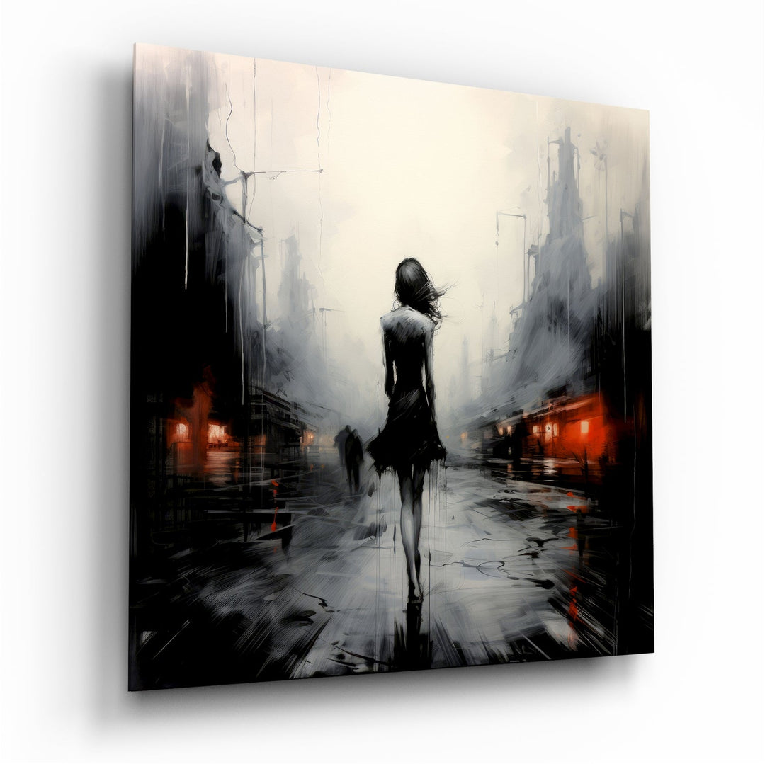 Alone Glass Wall Art|| Designer's Collection.