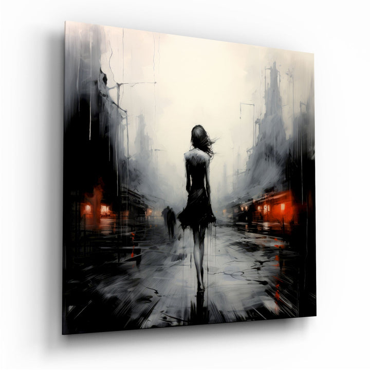 Alone Glass Wall Art|| Designer&