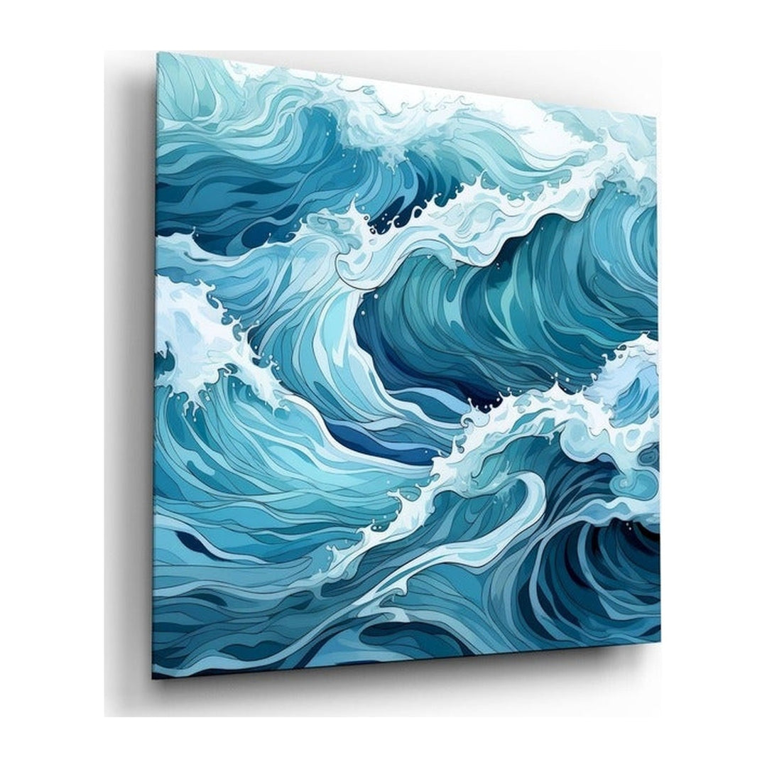 Waves Glass Wall Art|| Designer's Collection Insigne