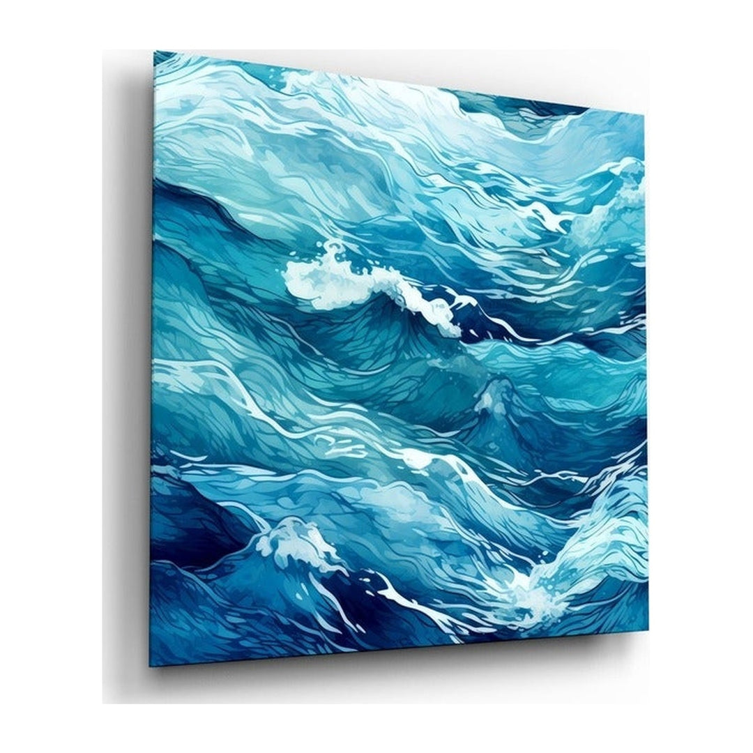 Waves Glass Wall Art|| Designer's Collection Insigne