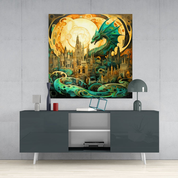 Dragon Glass Wall Art|| Designer&