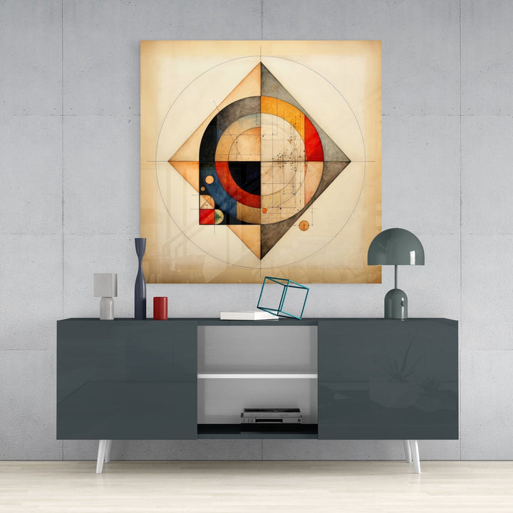 Shapes Glass Wall Art|| Designer&