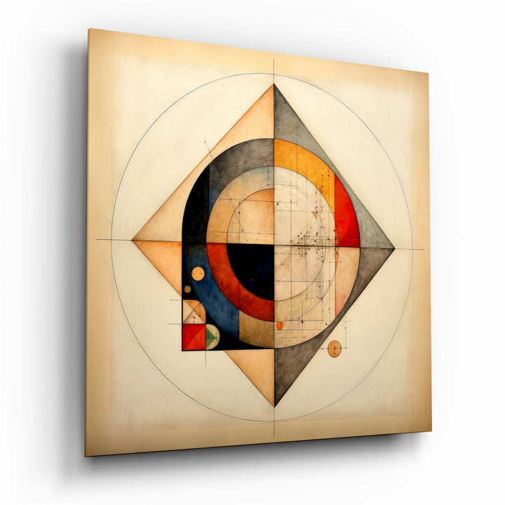Shapes Glass Wall Art|| Designer&