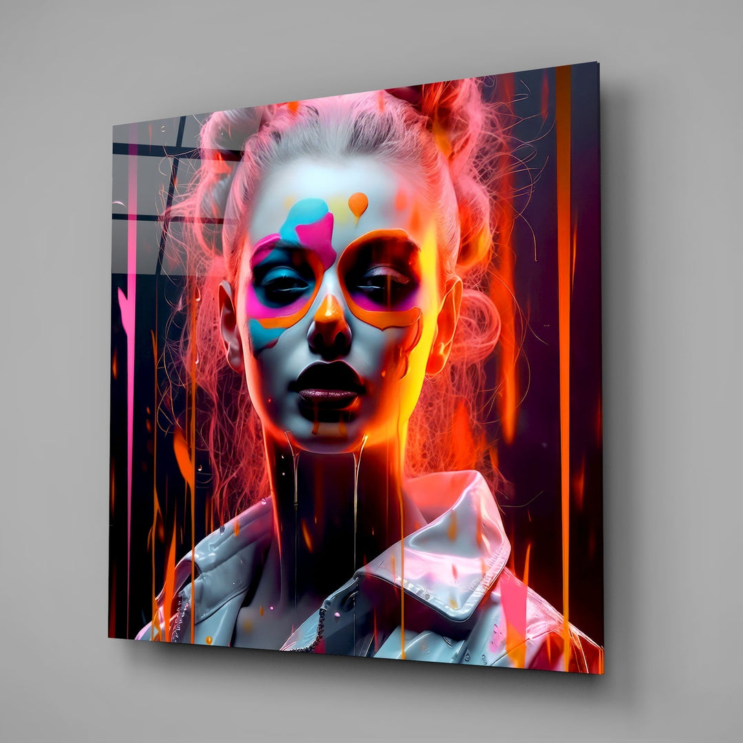 Woman Glass Wall Art|| Designer&