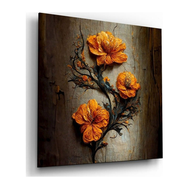 Timeless Flowers Glass Wall Art|| Designer Collection Insigne