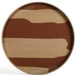 Ethnicraft Second Nature Auburn round large tray