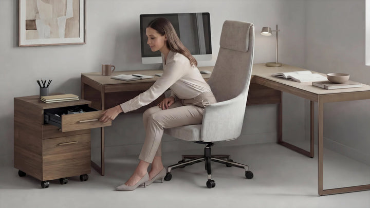 Sequel Studio 6607 Mobile File Pedestal Desks BDI