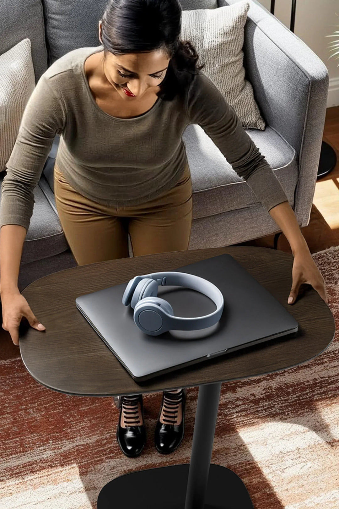Serif 1046 Wood Lift Laptop Side Tables BDI