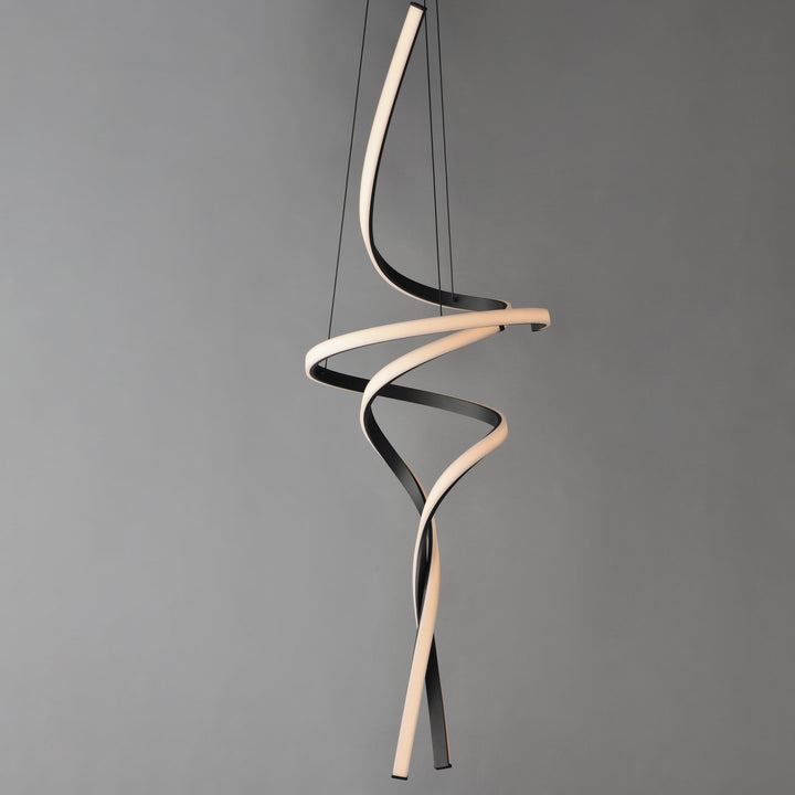 Serpentine 60" Vertical Pendant by ET2 Lighting, styled view 2