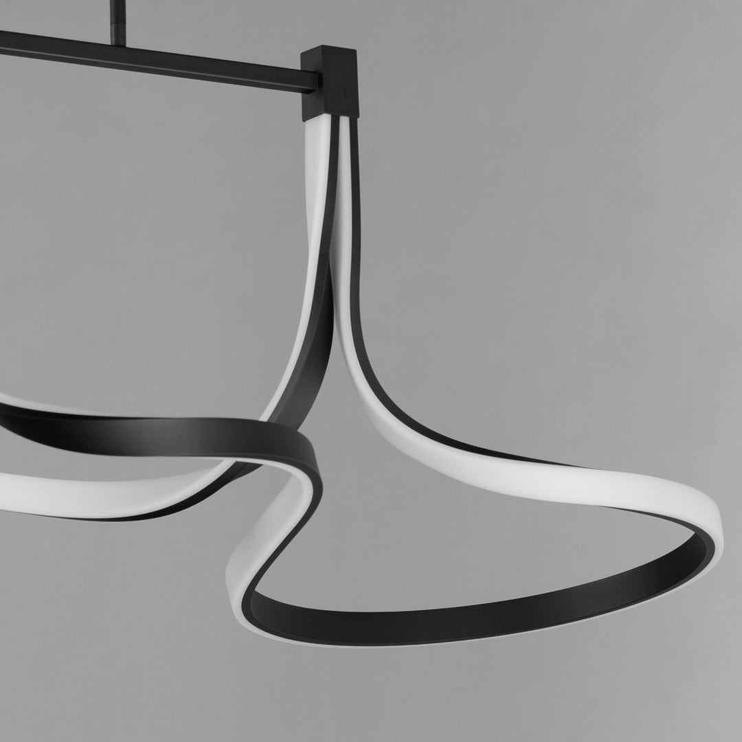 Serpentine Linear LED Pendant by ET2 Lighting, styled view 4