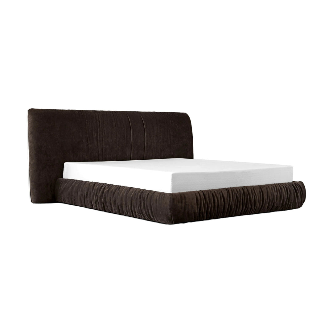 SHAR PEI Upholstered Storage Bed in Coffee Bean Mobital